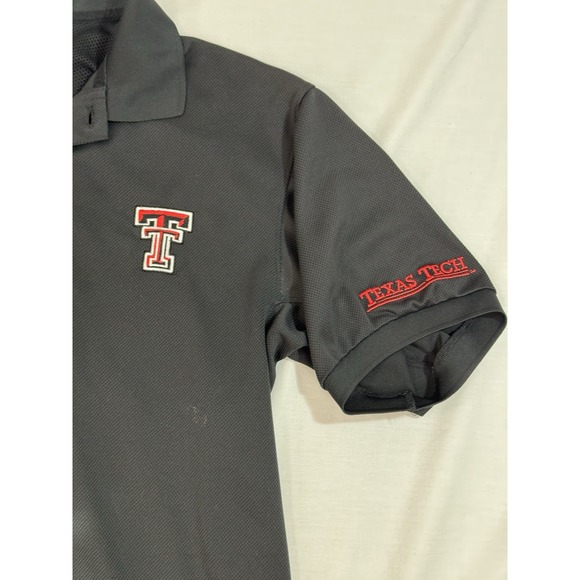 Texas Tech Red Raiders Columbia Golf Polo Shirt Mens Size Large Black Campus - Picture 7 of 12